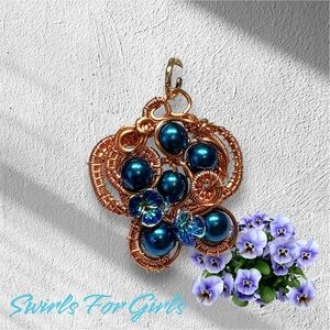 Blue and Gold Pendant